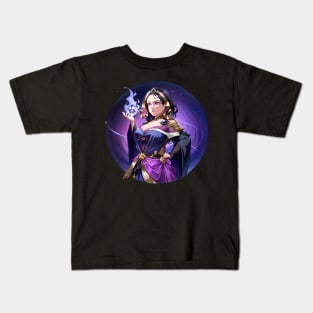 Realistic Anime Liliana, the Necromancer - Planeswalker Kids T-Shirt